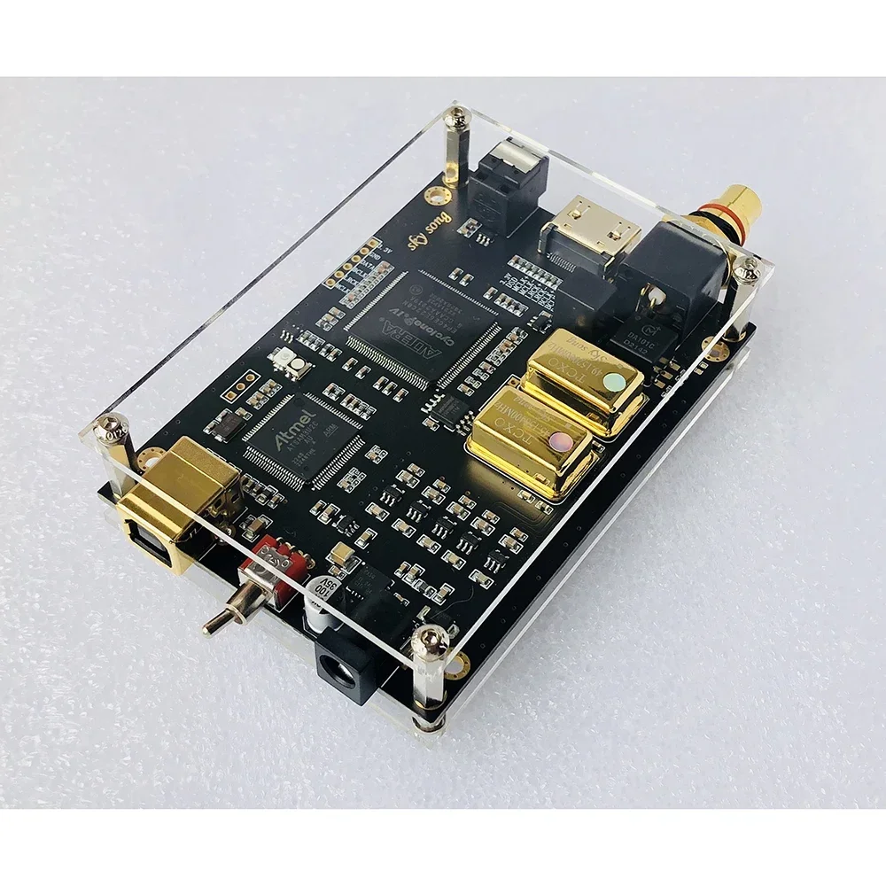 Włoska karta interfejsu USB Amanero Cpld Spdif I2S DSD512 Dop128 Wyjście koncentryczne I2s Obróbka i konwersja sygnału