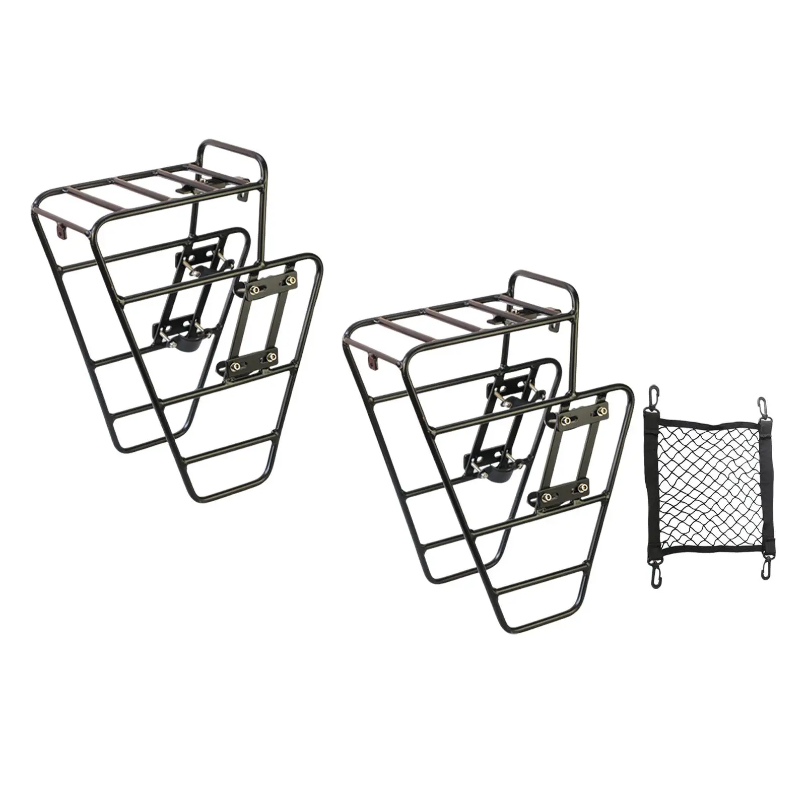 

Bike Front Cargo Rack Front Mount Bike Rack Bike Front Carrier Rack Aluminum Luggage Holder for Riding Long Distance Cycling