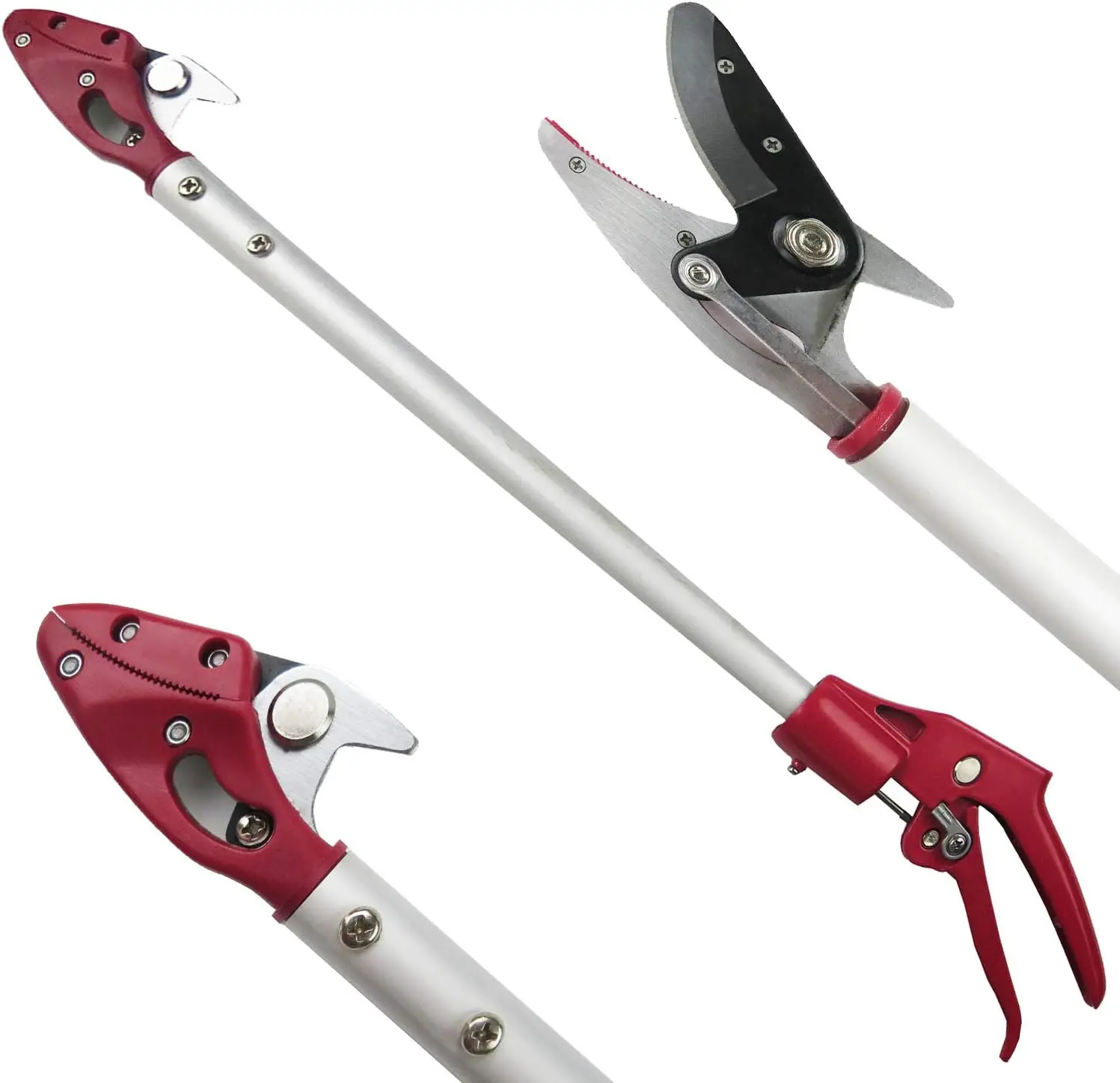 

2 Feet Cut and Hold Tree Pruner, Rotation Pole Tree Trimming, Short Reach Fruit Picker Branches Bypass Lopper