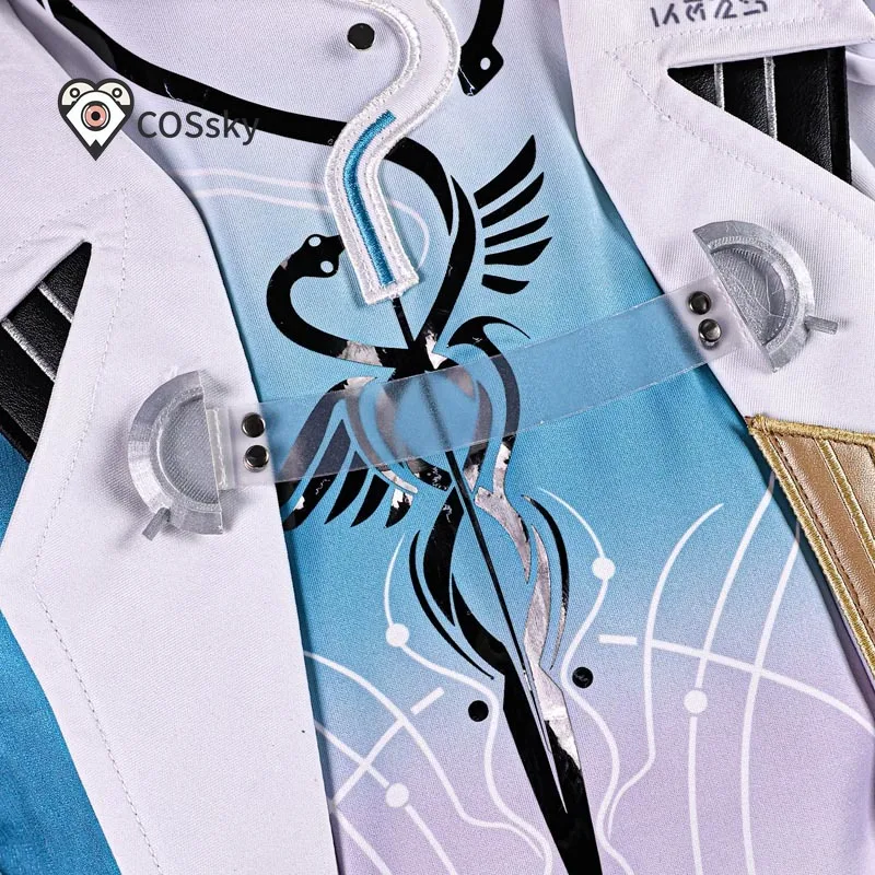 

Костюм для косплея Луук Херсен из Wuthering Waves, униформа, серьги, аксессуары для ролевых игр, парик для Хэллоуина для женщин и девушек