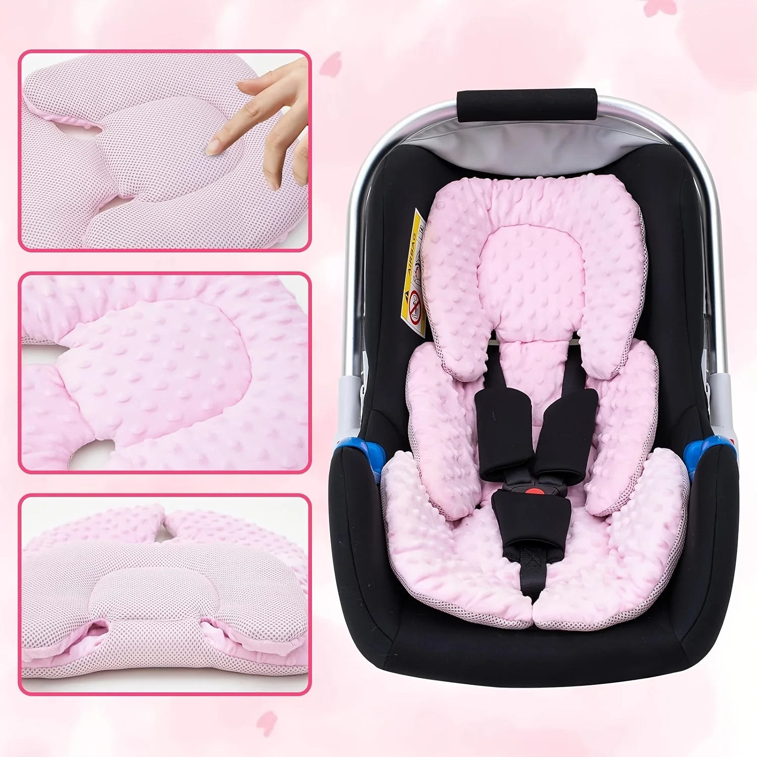 Baby Kinderwagen Sitzkissen Infant doppelseitige Warenkorb Sitz Pad 2025, Neue Dicke Warme Kissen Universal Baby Kinderwagen Zubehör – Detail 4