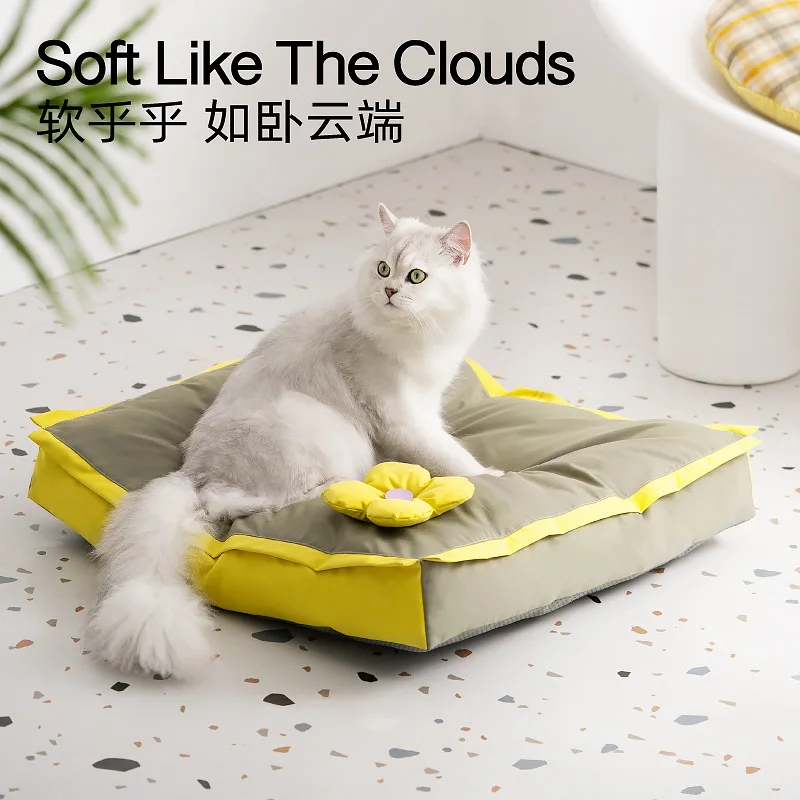 Cushion for Cat Sleeping Summer Cover Removable Cat Sleeping Pad Pet Floor Pad Summer Cat Nest Pad Big Sofa Dog Cat Bed