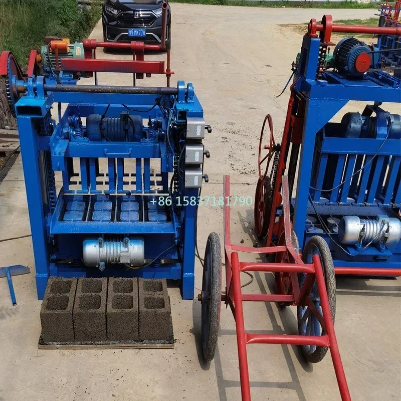 Semi-auto Interlocking Concrete Brick Making Machine High Quality Block Brick Making Machine Cement Brick Making Machine for US