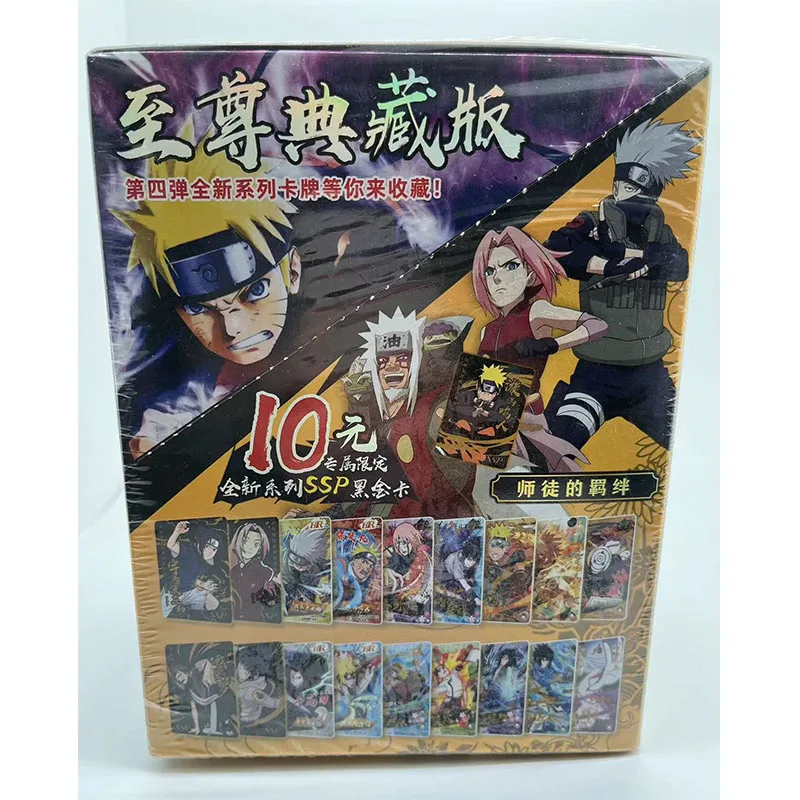 Anime NARUTO kawaii box flash card Uzumaki Naruto Uchiha Itachi Haruno Sakura Toys for boys Collection cards Birthday gifts