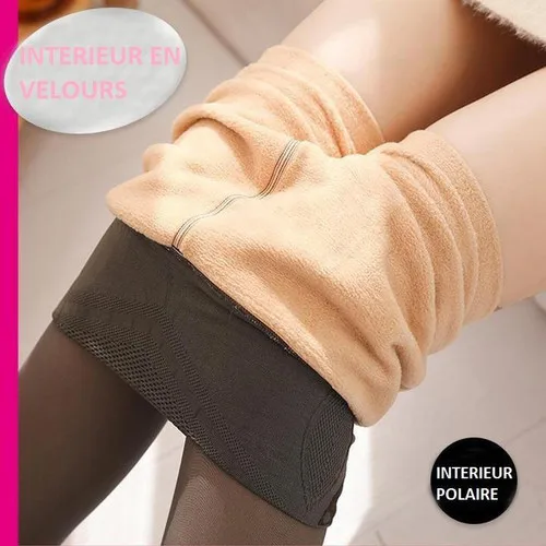 Customizable Artificial semi transparent warm wool tight fitting suit Leggings DDK403023