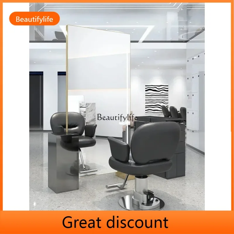 A503   Full-Body Floor Mirror High-End for Hair Salon Barber Shop Single-Sided Hot Dyeing Hair Cutting Mirror