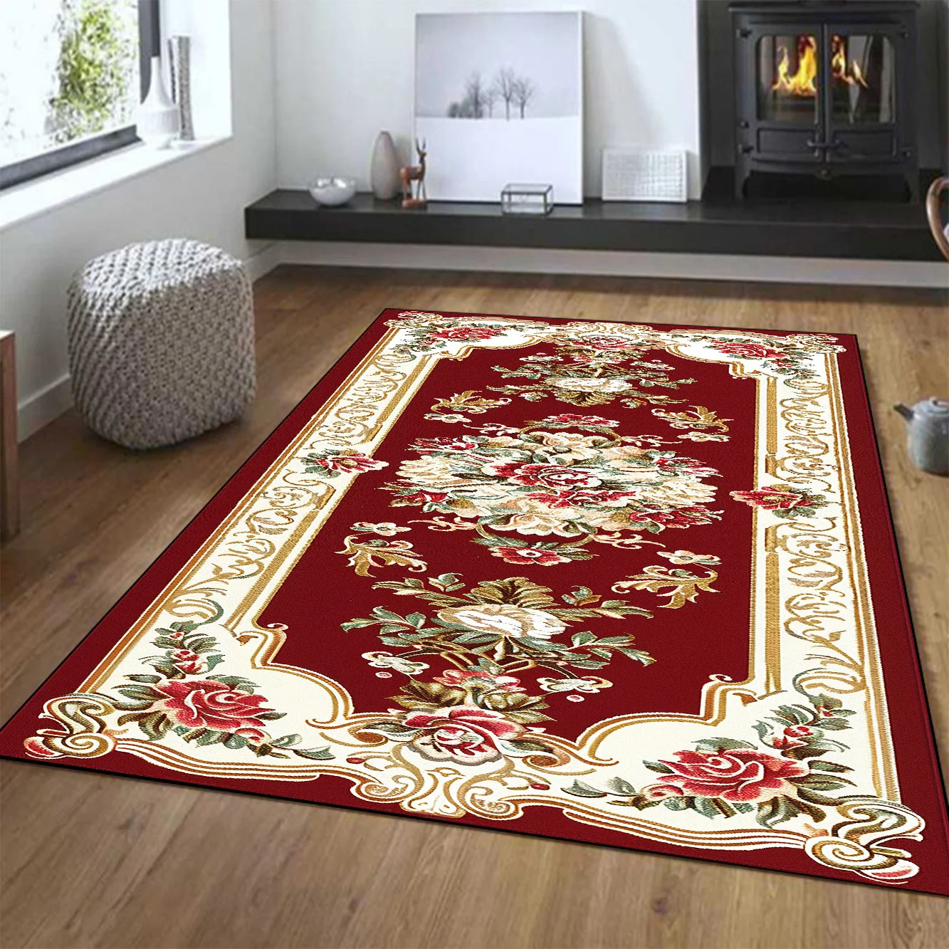 

European Luxurious Large Carpet Living Room Sofa Table Area Luxury Decoration Rugs for Bedroom Lounge Non-slip Entrance Door Mat