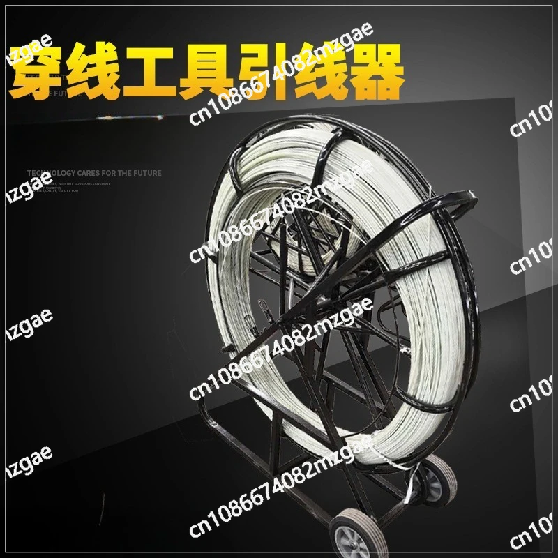Electrical Threading Tools, FRP Pipe Threading Machine, Leads Communication Pipe Threading Machine 6 #50m with Shelf