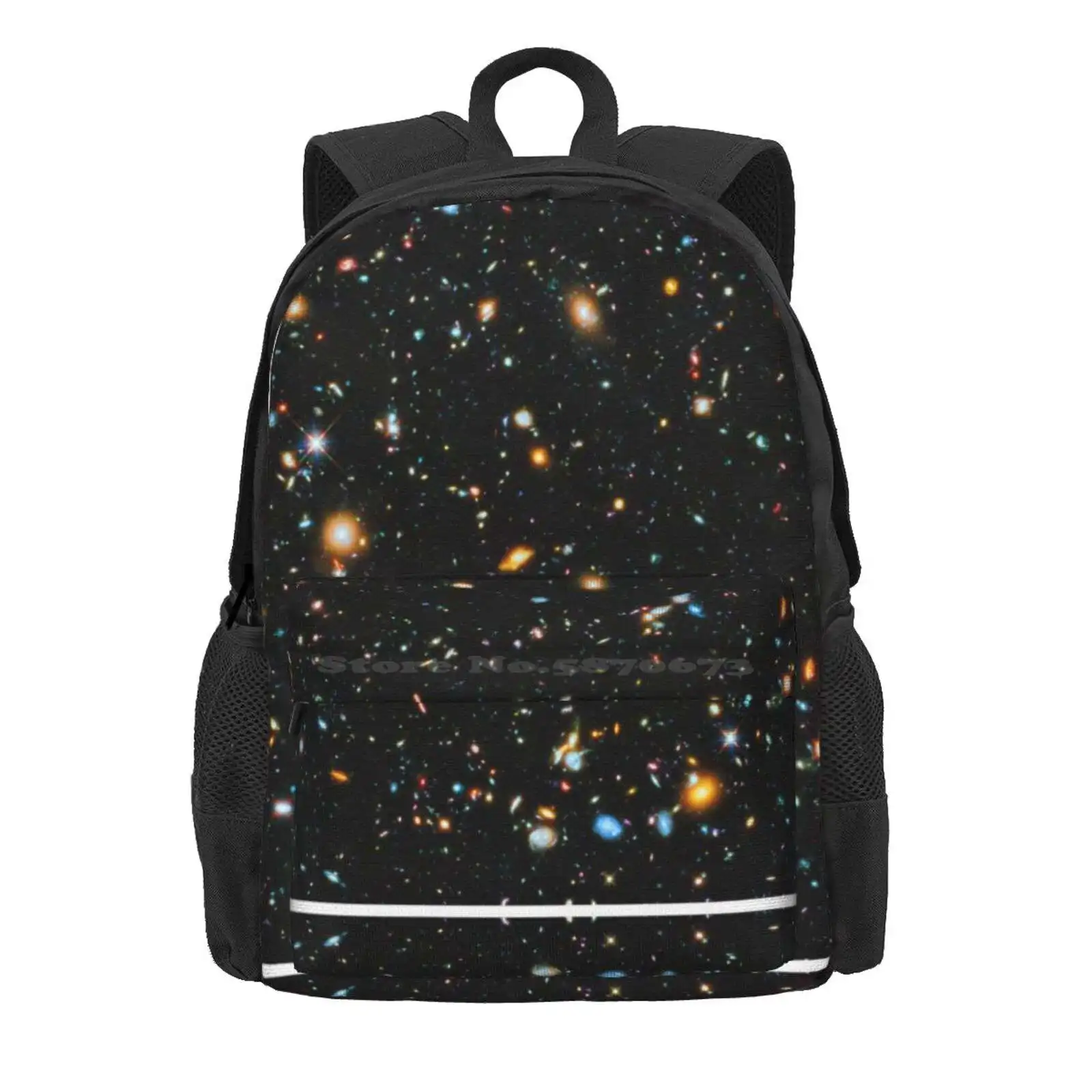 Hubble Extreme Deep Field Hot Sale Schoolbag Backpack Fashion Bags Astronomy Stars Rockett Graphics Ed Trickett Ron Trickett