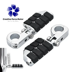 Motorcycles Highway Footrest Mount Clamp Engine Guards Crash Bar Foot Pegs For Harley Suzuki Yamaha Honda Dyna Low Rider Softail