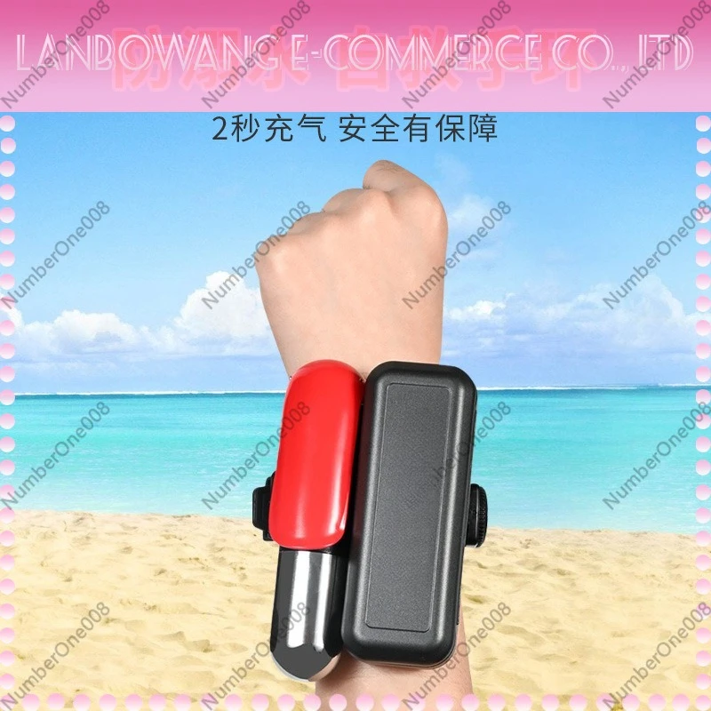 Outdoor Swim Fish Dive Life Bracelet Automatic Inflatable Anti-Drowning Self-Rescue Arm Ring High Buoyancy