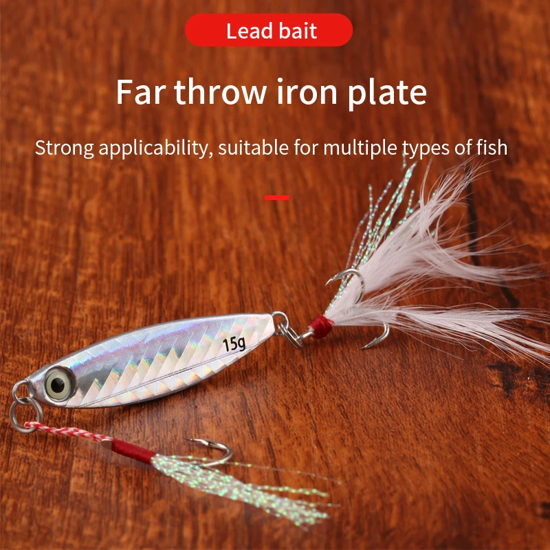 Metal Cast Jig Spoon Lure 7G 10G 15G 20G 30G Artificial Bait Shore Slow Jigging Fishing Lures Super Hard Bass Fishing Tackle