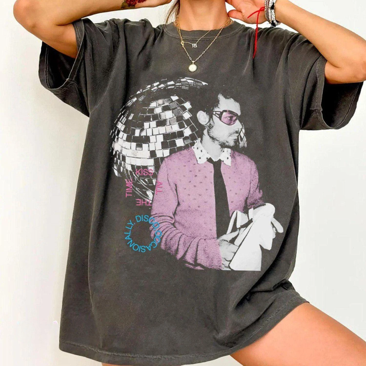 Vintage Harry Styles Graphic T-shirt Women Retro Music Video Print Short Sleeve Cotton Tee Casual Pop Fan Tops
