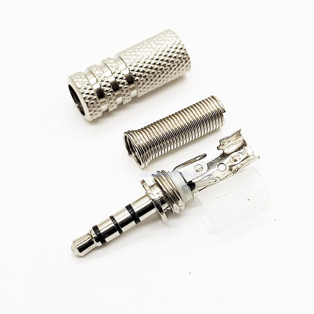10pcs 3.5mm 2/3/4 Pole Male Audio Jack Plug Headphone Repair Soldering Connector