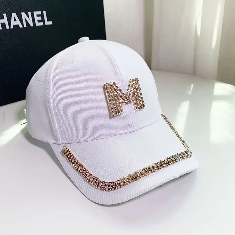 Fashion Letter D Embroidered Baseball Cap for Women Men Casual Adjustable Snapback Hat Summer Sun Protection Trucker Cap