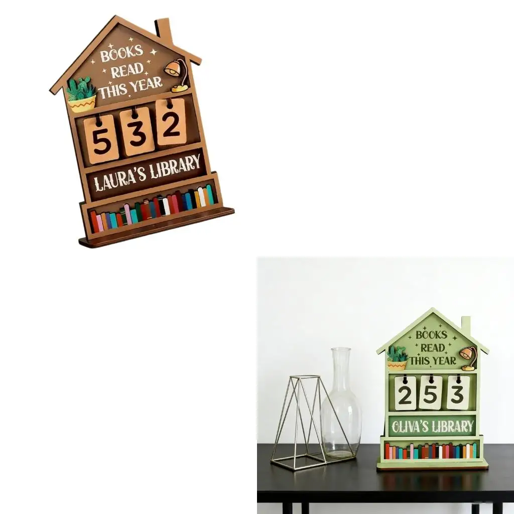

Book Counter Simple Operation Reading Trackers Home School Library Reading Aids