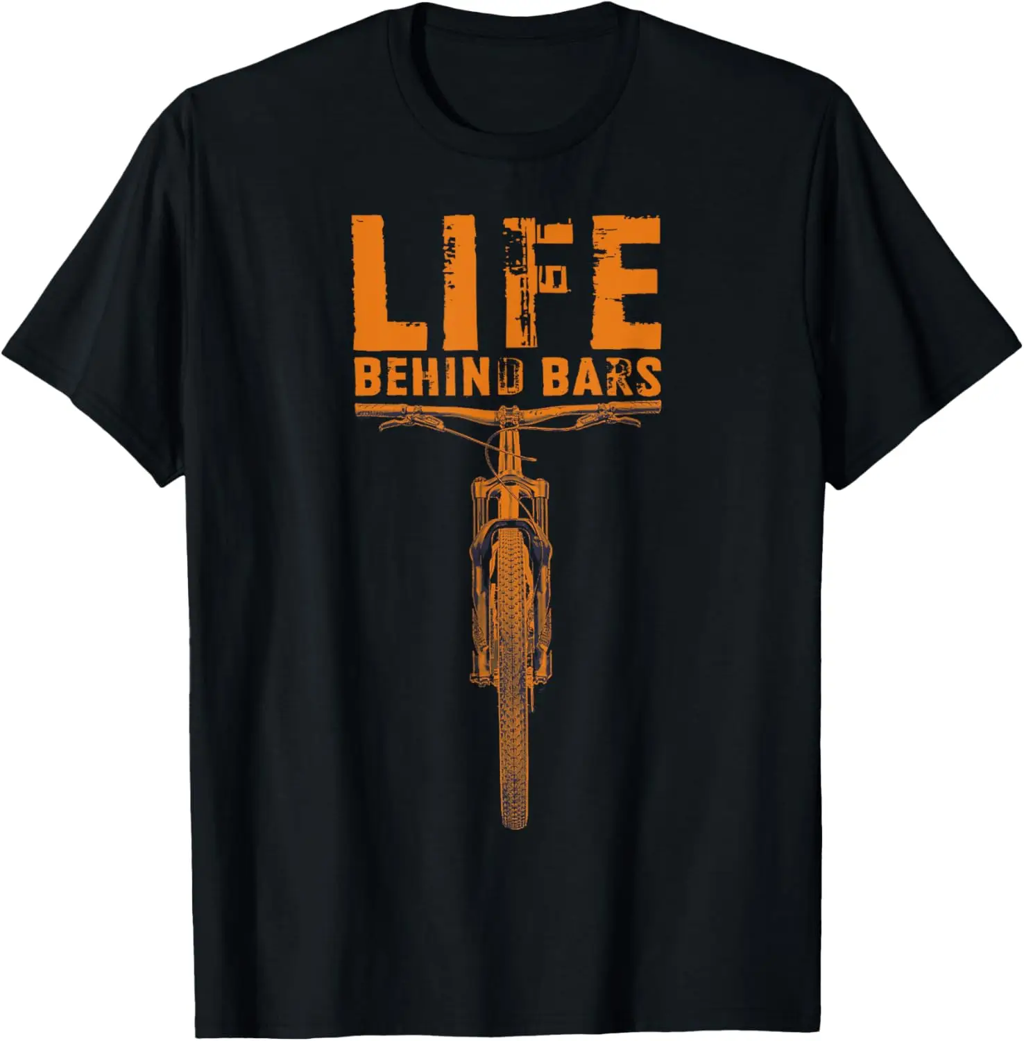 

Mountain Bike T-Shirt: Life Behind Bars Funny Biking T-Shirt Motorcycle