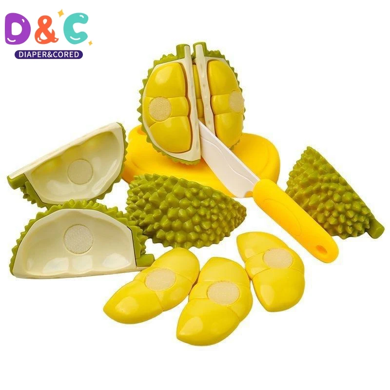 

Durian Checkerle Toy Children's Simulated Fruit Family Toy Decompression Toy Cut Durian Stress Relief Toys Gifts For Boys Girls