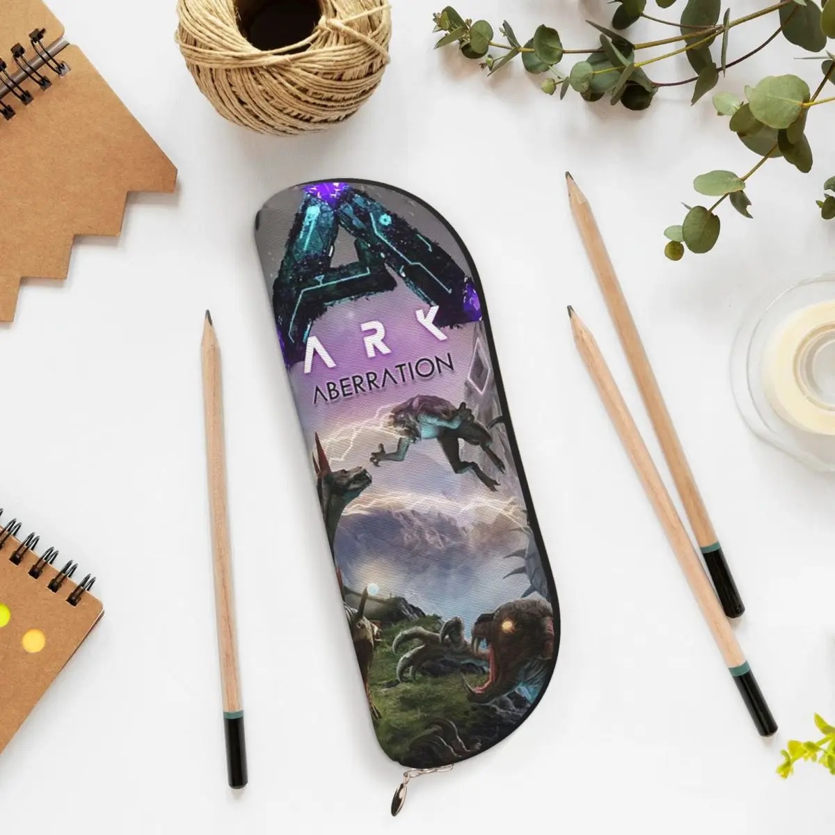 

Женщины Мужчины Ark Survival Evolved Aberration Плакат Пеналы Держатель для ручек Хранение канцелярских принадлежностей Коробка для ручек Сумка для карандашей Школьная