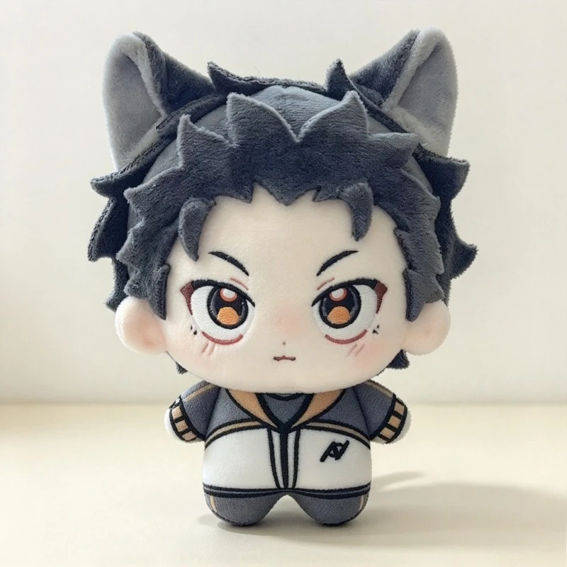 Re Zero Starting Life in Another World 10cm Natsuki Subaru Plush Doll With Cat Ears Anime Stuffed Toy Keychain For Fan Bag Decor