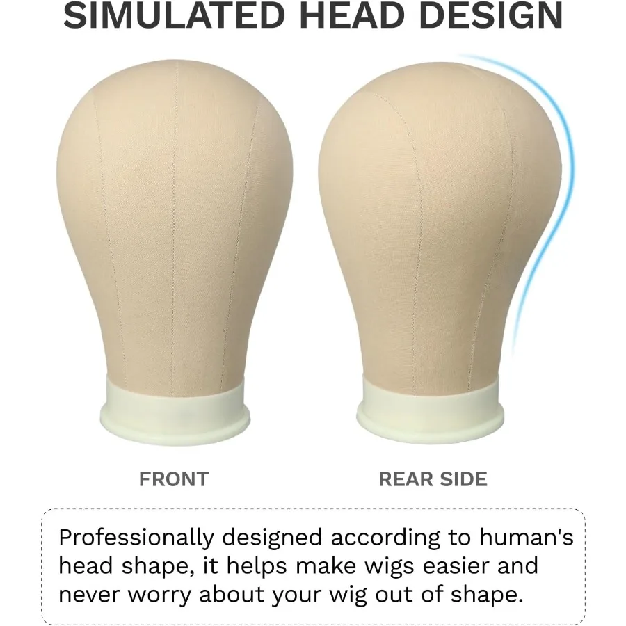 24 بوصة قماش كتلة رئيس المعرضة رئيس للشعر المستعار صالون شعر مستعار رئيس مع جبل ثقب لصنع شعر مستعار نسج الشعر تجديل حامل قبعة D #2