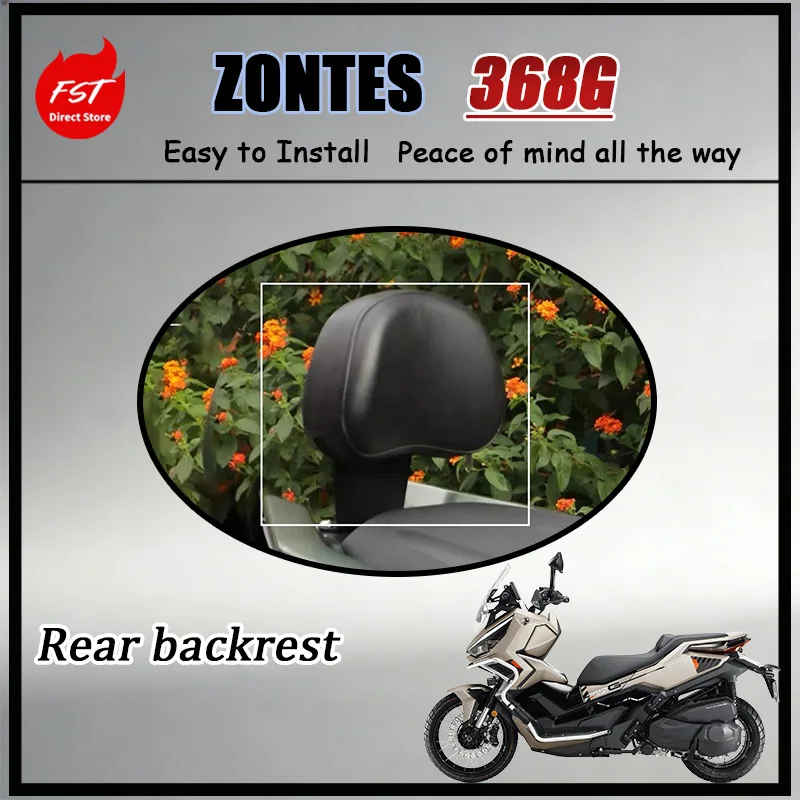 FOR ZONTES 368G Motorcycle Rear Backrest Replacement Accessories Comfortable Support for Enhanced Riding Experience