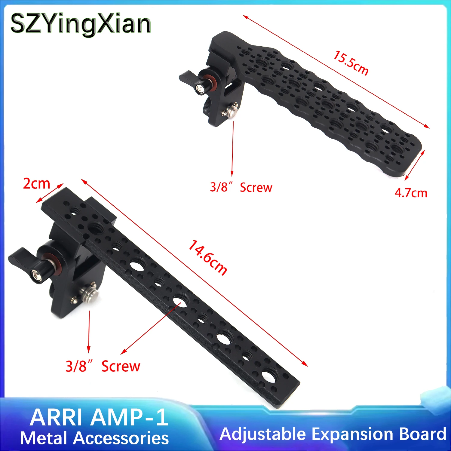 ARRI AMP-1 Articulated Mounting Plate Side Extension Cheese Plate Compatible with Camera 1/4