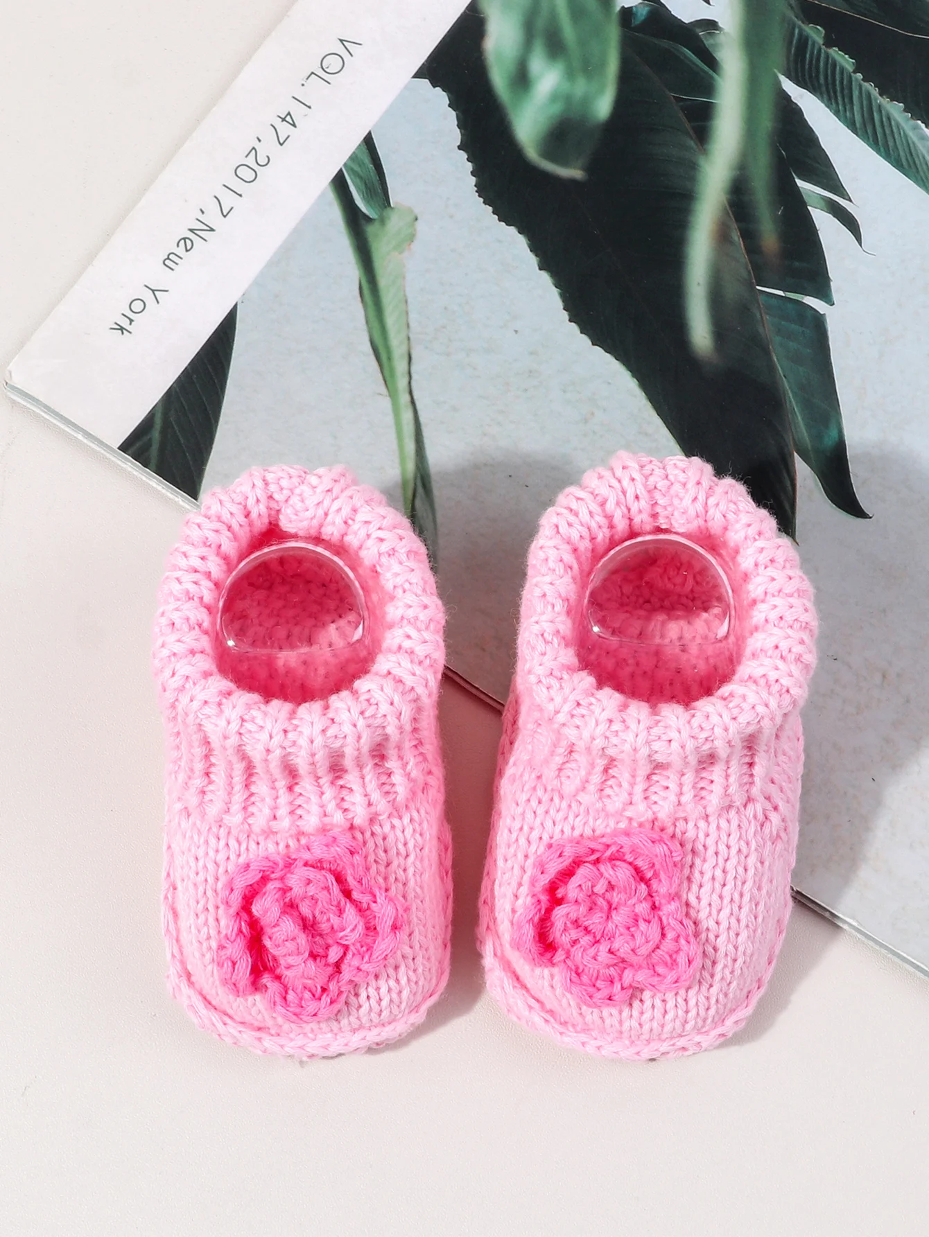 Neue gestrickte Babyschuhe für 0-3 Monate, warm, weich, bequem, mit Cartoon-Muster, für Kleinkinder, rutschfeste Sockenschuhe für Kleinkinder – Detail 13