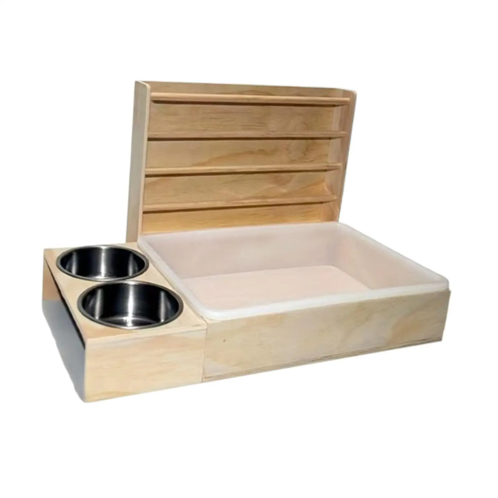 

s Hay Holder Feeder with Bowls Portable Pet Supplies for Hamster