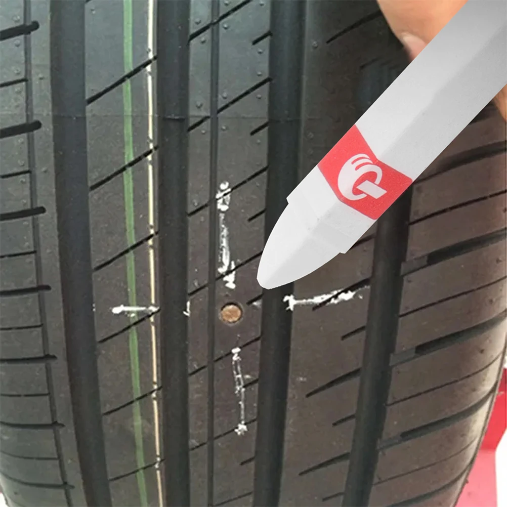 

5 Pcs Tire Marking Pen Tires Paint Crayons Portable Car and Metal Marker Paintbrush