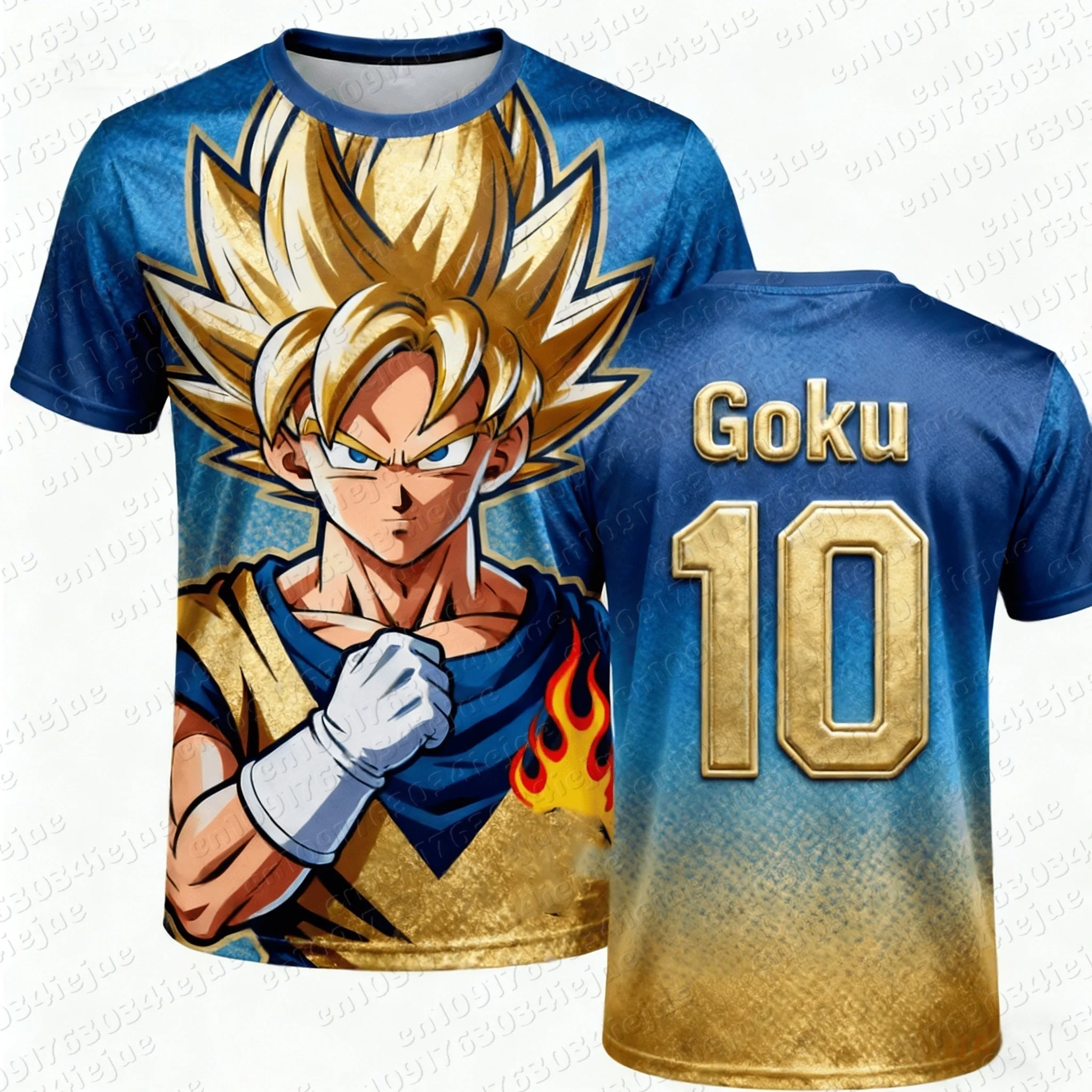 2026 Nieuw Volwassenen Heren Dragon Ball Goku 3D Geprint Voetbalshirt T-Shirt Kinderen Anime T-Shirt Speciaal Voetbalshirt