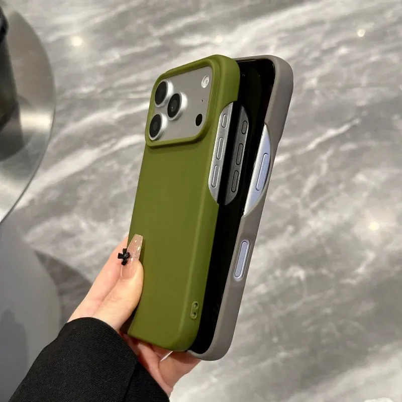 새로운 무광 솔리드 컬러 하프 랩 폰 케이스 (아이폰  - Phone Cases Rugged 리뷰 및 가격
