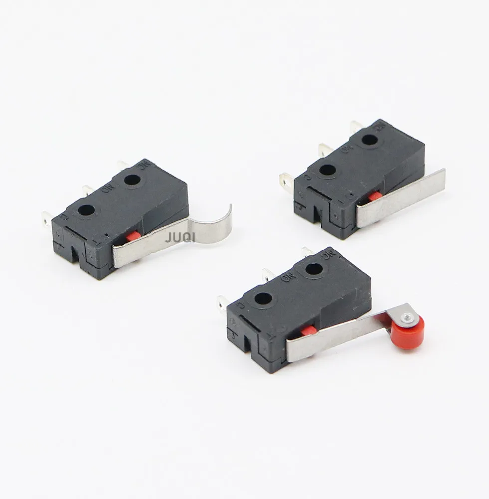 10 PCS KW11-3Z Micro Switch 3Pin NO/NC Mini Limit Switch 5A 250VAC  Contact switch  Roller Arc lever  Micro switches