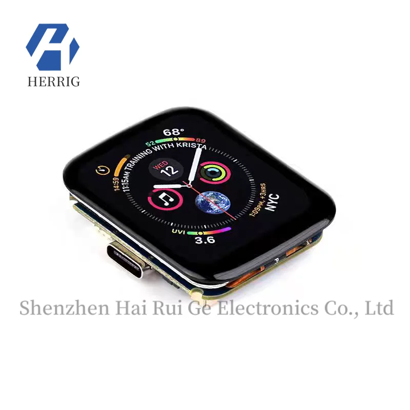 MicroSnow Raspberry Pi RP2350 Microcontroller Development Board 1.69-inch Rounded LCD Touch Screen