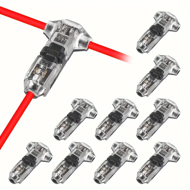 T2 Kabel Snelle Verbinding Snap-In Terminals - Automatische Stekverbindingen Zonder Lasen/Plukken, Professionele Elektrische Accessoires Elektrische Bedrading Accessoires Gereedschapsvrije Terminals