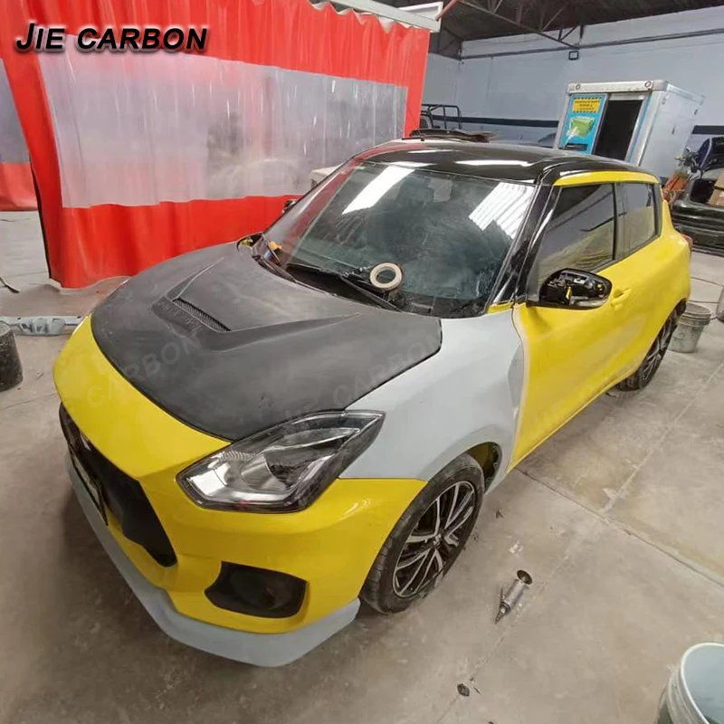 For Suzuki SWIFT Sport ZC33S 2018-2024  Carbon Fiber Hood Car Grille Hood Vents Car Accessories Body Kits