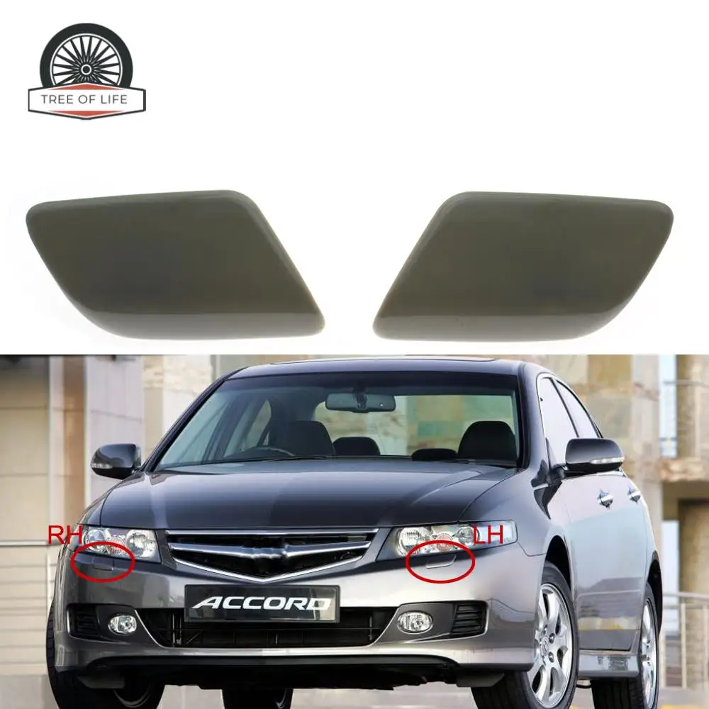 Car Front Bumper Headlight Washer Spray Jet Cover Cap For HONDA ACCORD VII 2003-2007 76887SEAS01 76882SEAS01 76882-SEA-S01