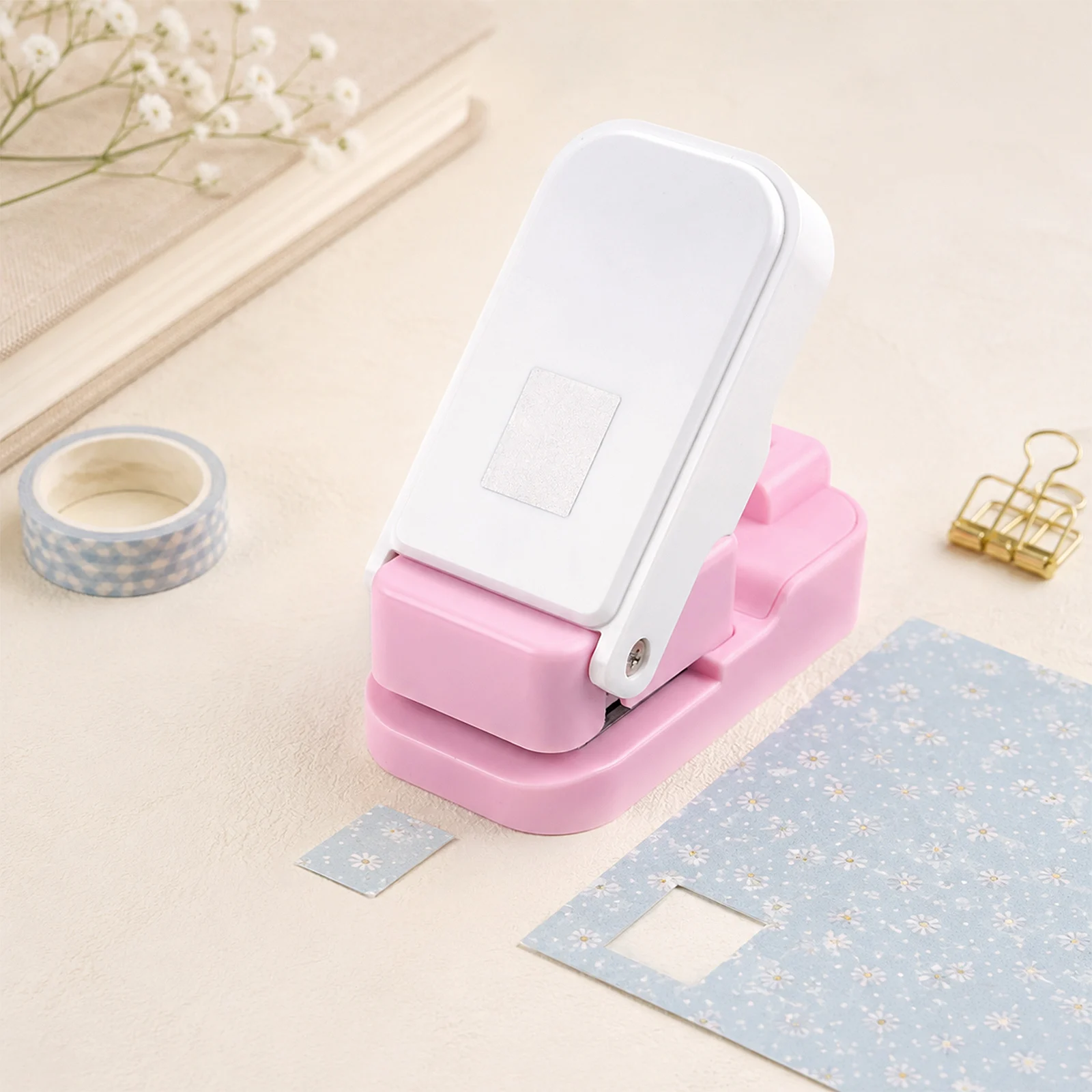 Rechteckige Stanzformen mit Präzisionsausstanzung für mehrschichtiges Arbeiten, Briefmarken-Rechteck-Papierstanzer für Journaling & Scrapbooking