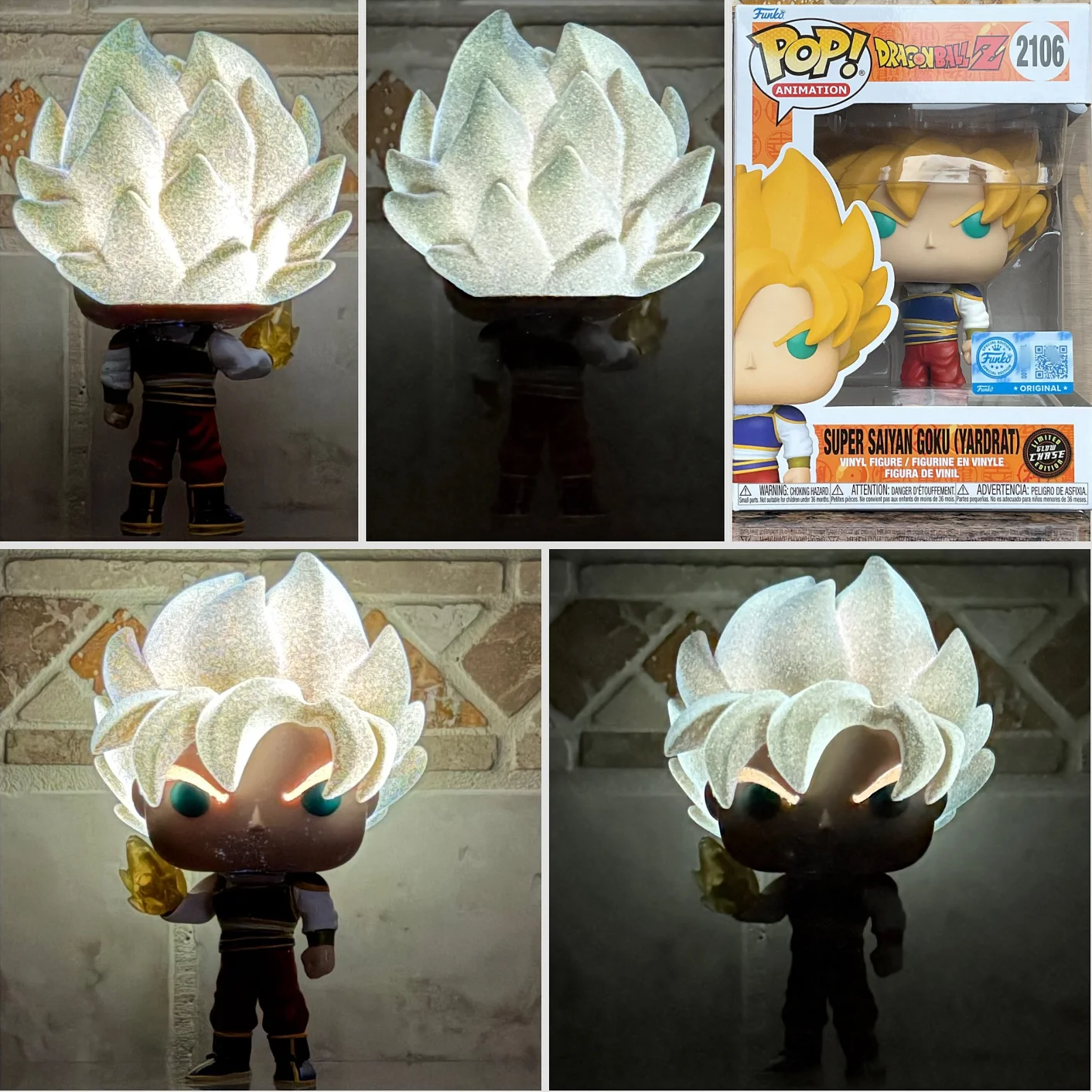 Dragon Ball Goku (Yardrat) Figure Glow Chase #2106 Funko Pop Official Authentic Collectible Limited Edition Figures Fans Toy Gif - view 3