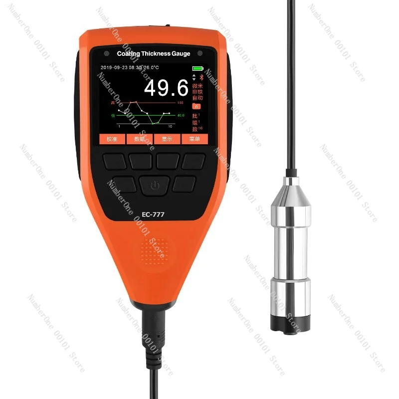 Color Screen Handheld Coating Thickness Gauge High Precision Film Tester for Marine Ship Coating Inspection