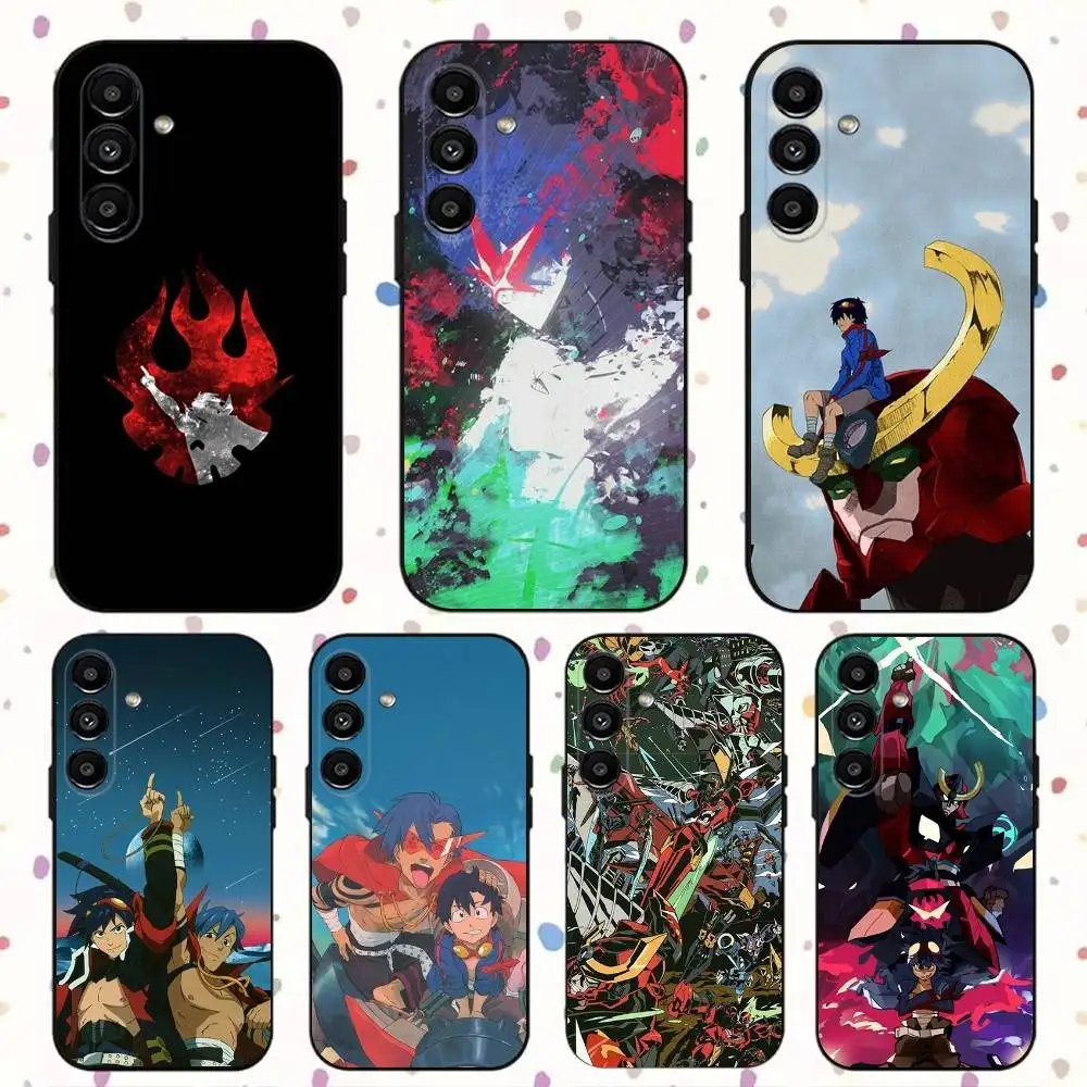 

Gurren Lagann Phone Case For Samsung S24,S21,S22,S23,S30,Ultra,S20,Plus,Fe,Lite,Note,10,9,5G Black Soft Cover