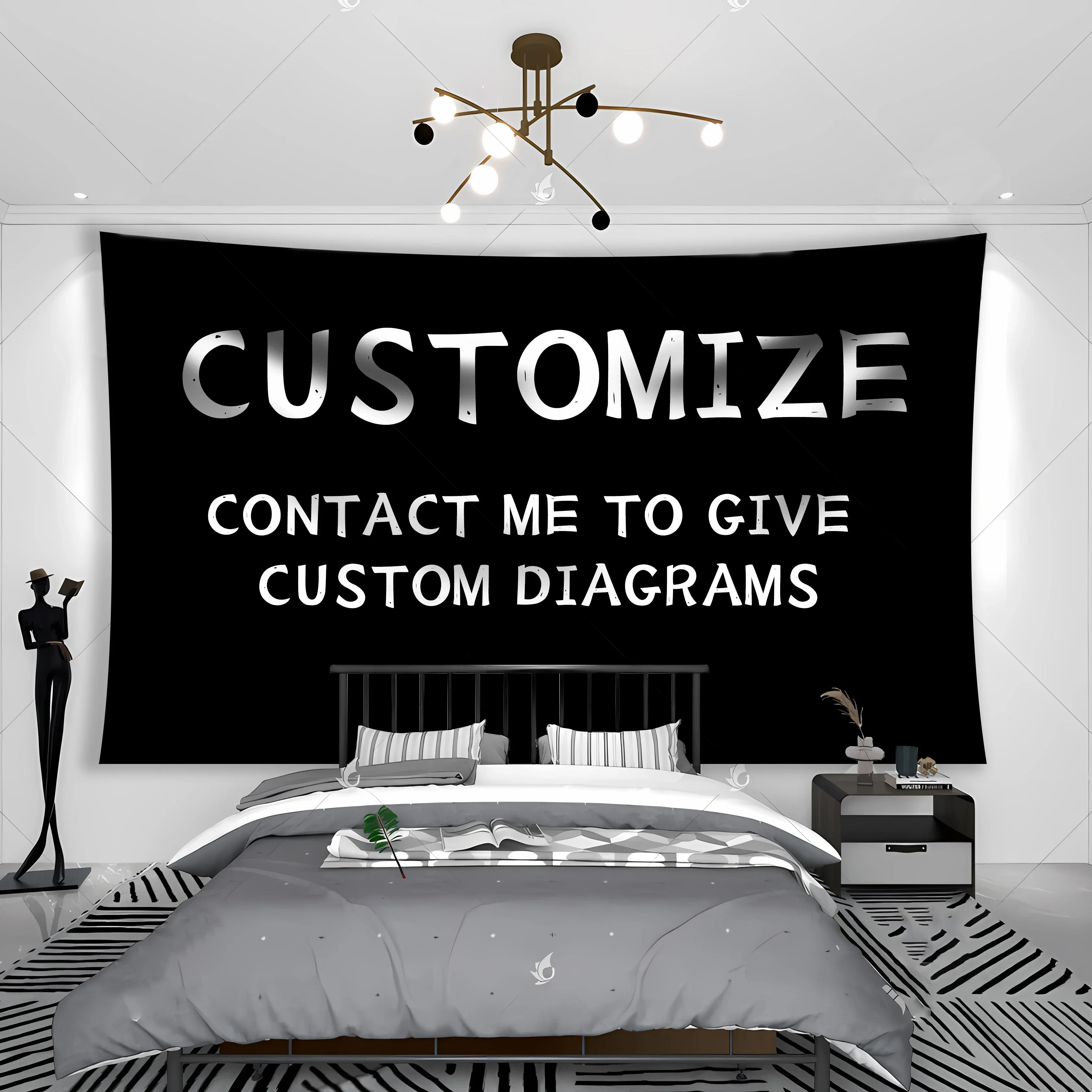 Custom Tapestry Natural Decompression Treatment Room Decoration Banner Background Flag Outdoor Decoration