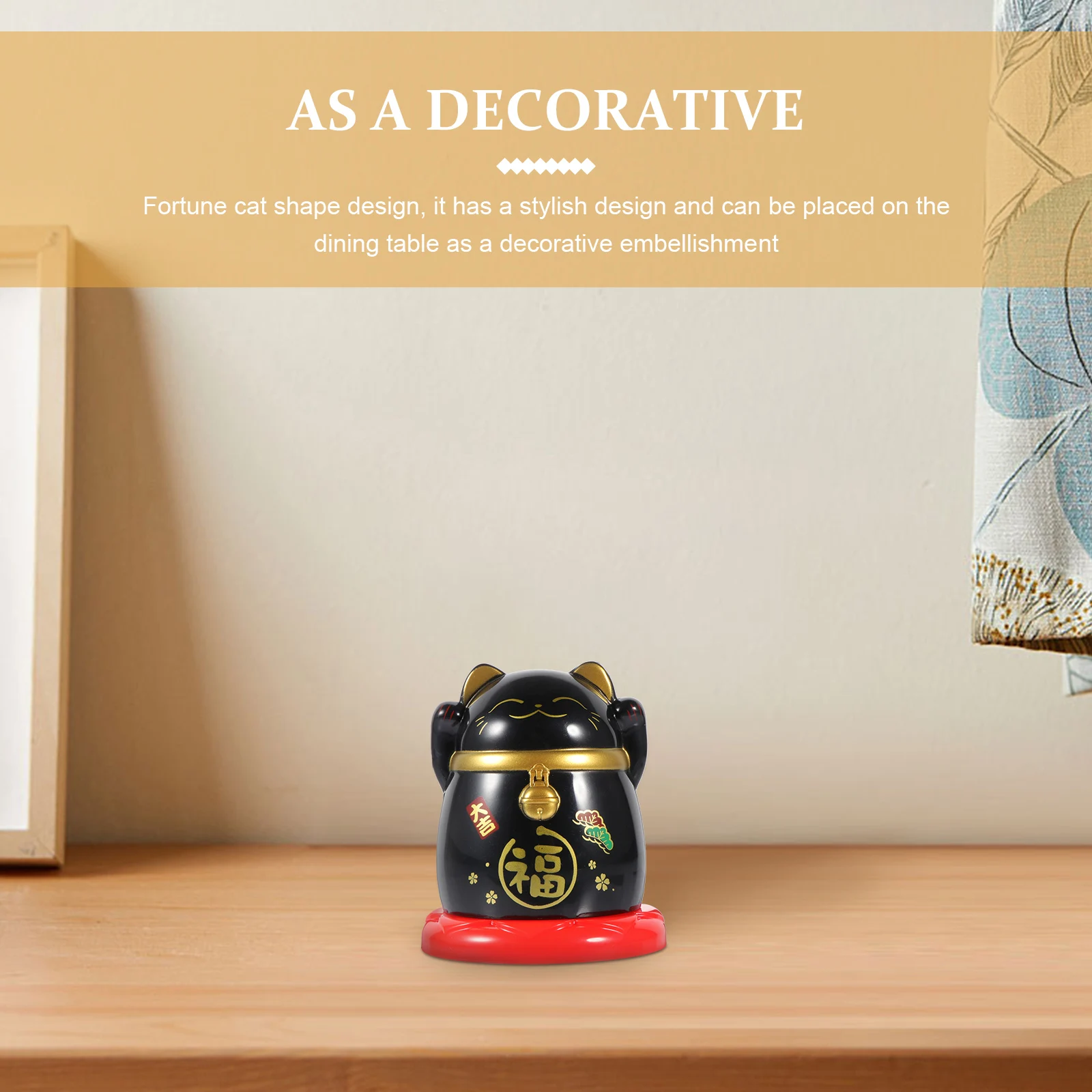 

Plastic Toothpick Holder Japanese Style Fortune Decor Craft Home Office Hotel Restaurant Bar KTV Cafe Porch Stylish