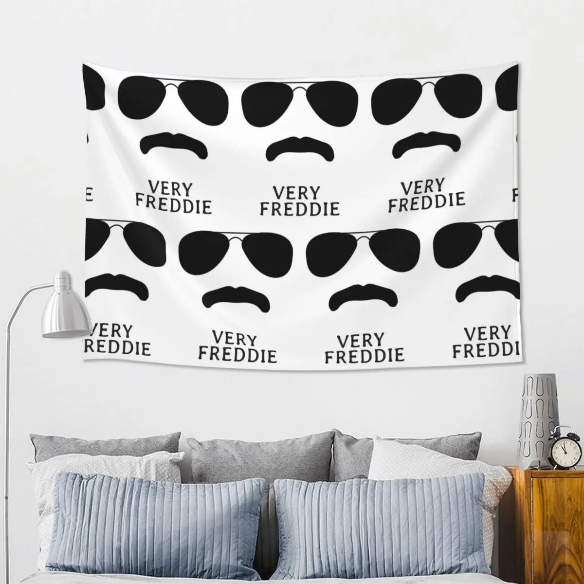 Freddie Mercury Attitude Tapestry Funny Wall Hanging Aesthetic Home Decor Tapestries for Living Room Bedroom Dorm Room
