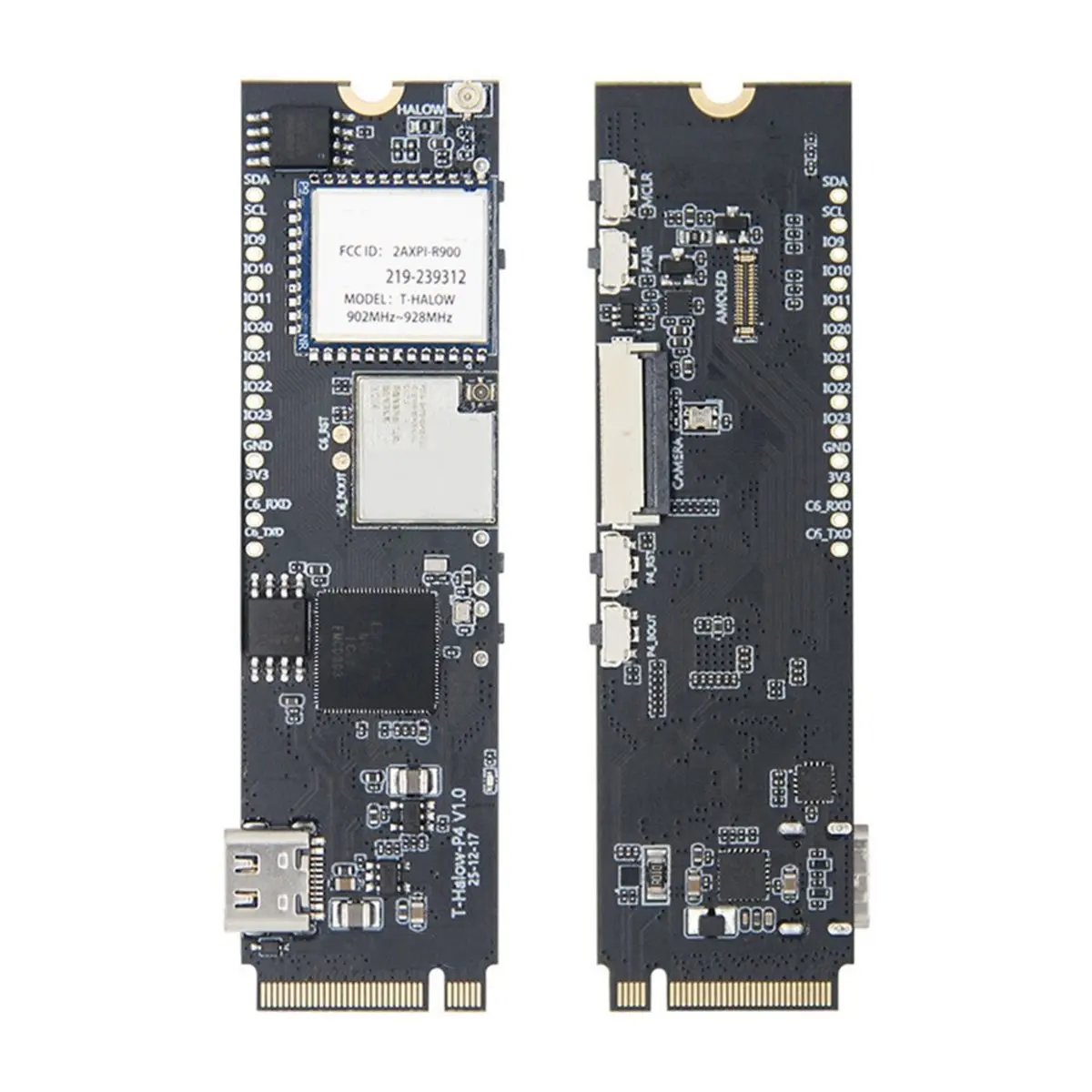Новая плата разработки T-Halow P4 -P4 WiFi HaLow 2026 года - Модуль IoT C6 M.2 с WiFi 6, BLE 5, камерой, AMOLED-дисплеем, 915 МГц