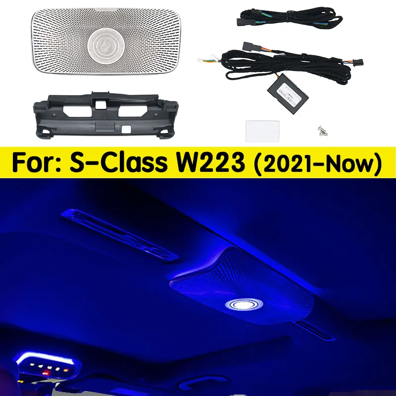 

For Mercedes-Benz W223 S-Class Roof Tweeter Speaker Original 64 Colors Ambient Light Decoration Colorful Modes Car Accessories