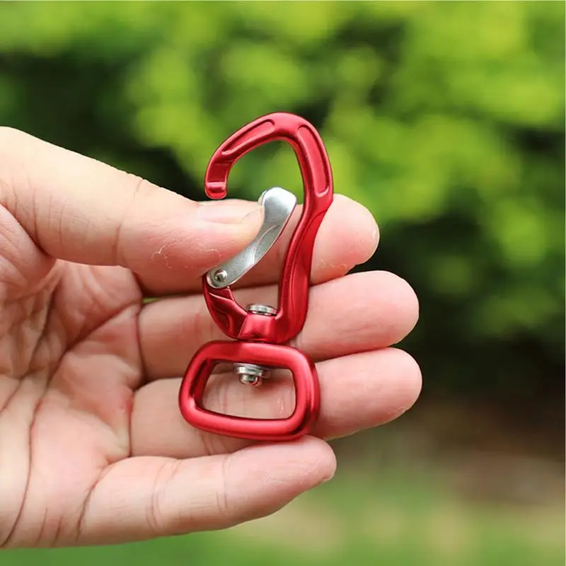 Carabiner For Keys Hiking Carabiner D Ring Shape Key Chain Clip Hook Multipurpose For Camping Hiking Backpacking Other Outdoor