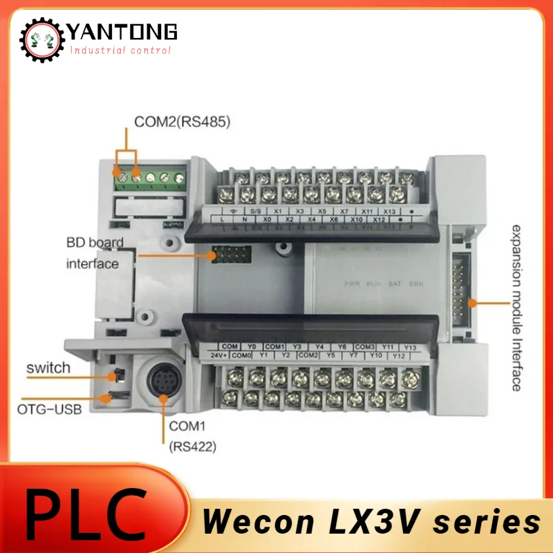 Wecon LX3V PLC Programmable Logic Controller LX3V-0806MT LX3V-1208MT LX3V-121MT LX3V-1616MT LX3V-2416MT LX3V-2424MT LX3V-3624MT