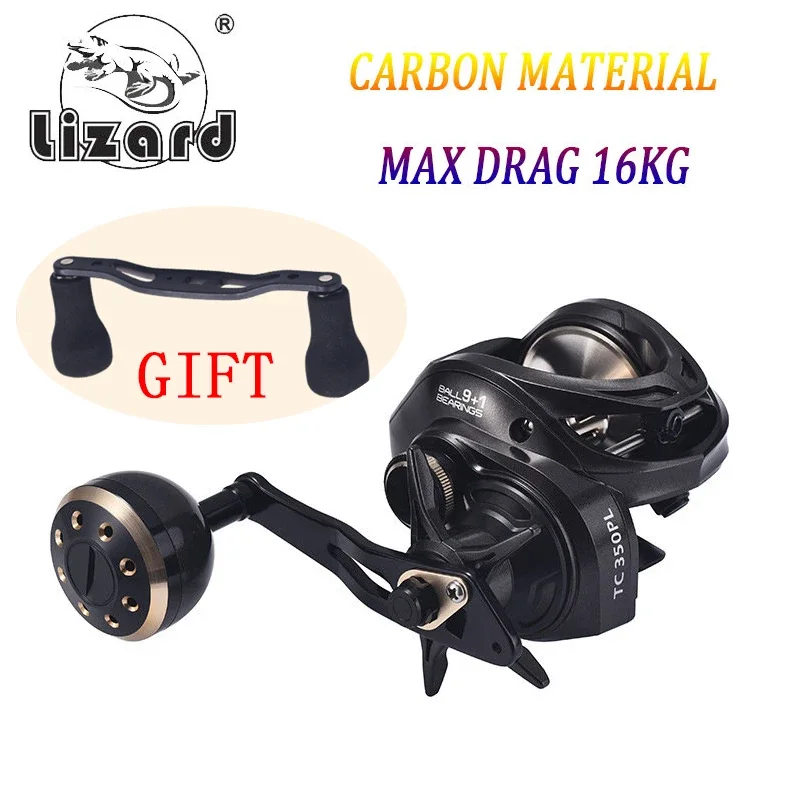 

Lizard Sea Fishing Drop Reels Carbon Large Capacity Metal Line Cups Long Cast Road Fishing Reels Offshore Boat Fishing Reels