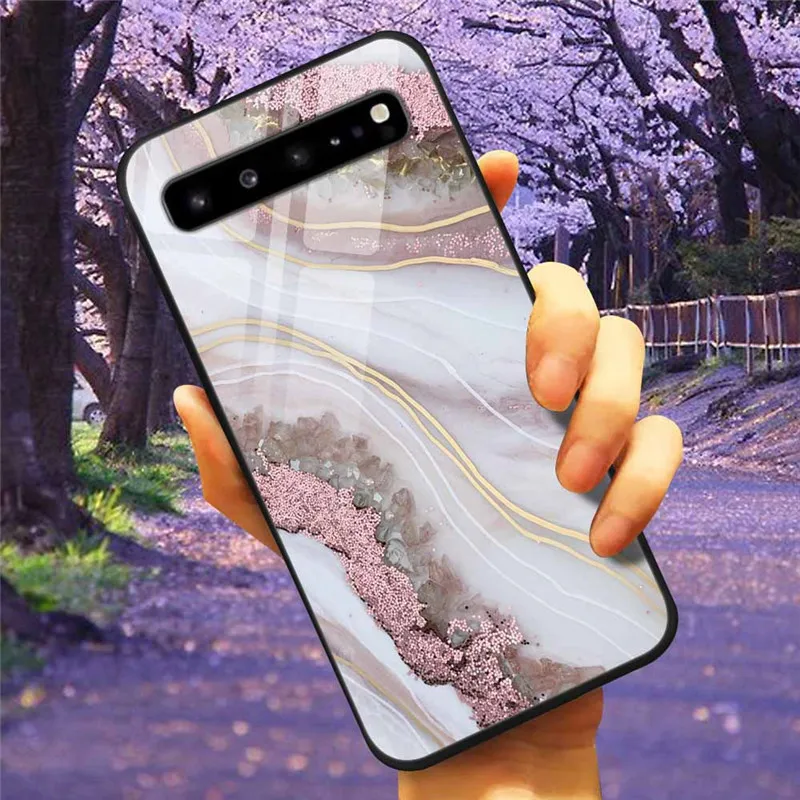 For Samsung S10 5G S 10 Plus Case Tempered Glass Fashion Cover for Samsung Galaxy S10e S10 S8 S9 Plus S7 Edge Note 10 Lite Pro